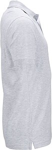 Mens elastic pique polo James Nicholson, grey melange, XXL
