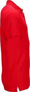 Mens elastic pique polo James Nicholson, red, L