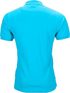 Mens elastic pique polo James Nicholson, turquise, 3XL