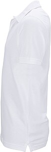 Mens elastic pique polo James Nicholson, white, L