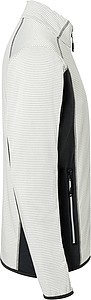 Mens fleece jacket JAMES & NICHOLSON, off white/carbon, L
