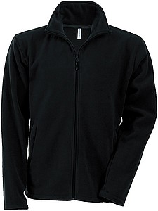 Mens microfleece sweatshirt KARIBAN, black, S