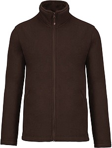 Mens microfleece sweatshirt KARIBAN, brown, S