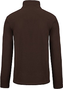 Mens microfleece sweatshirt KARIBAN, brown, S