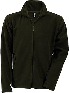 Mens microfleece sweatshirt KARIBAN, dark khaki green, S