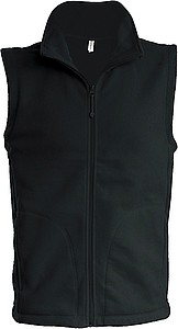 Mens microfleece vest KARIBAN, black, M