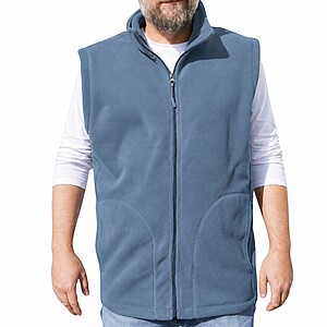Mens microfleece vest KARIBAN, dark blue, S