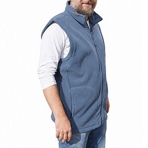 Mens microfleece vest KARIBAN, dark blue, S