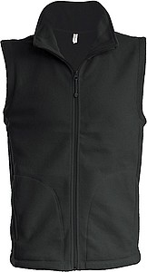 Mens microfleece vest KARIBAN, dark grey, S