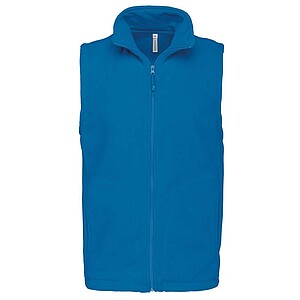 Mens microfleece vest KARIBAN, dark turquoise, 3XL