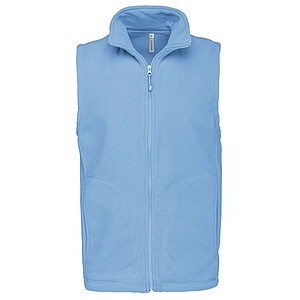 Mens microfleece vest KARIBAN, light blue, M