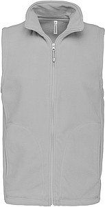 Mens microfleece vest KARIBAN, light grey, L