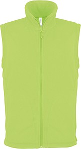 Mens microfleece vest KARIBAN, lime green, XXL