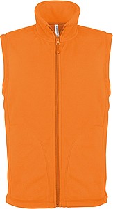 Mens microfleece vest KARIBAN, orange, S