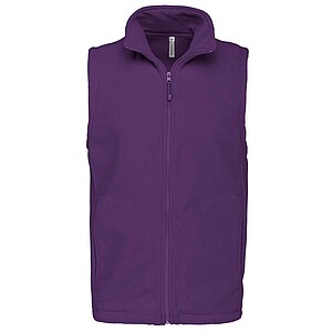 Mens microfleece vest KARIBAN, purple, M