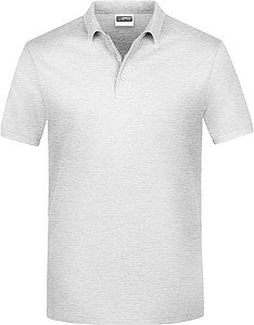 Mens Piqué Polo, ash, S