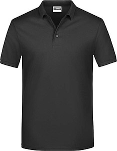 Mens Piqué Polo, black, XL