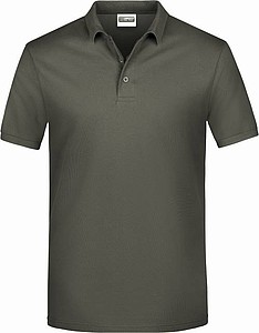 Mens Piqué Polo, brown, S