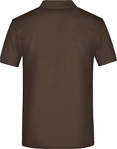 Mens Piqué Polo, brown, S