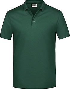 Mens Piqué Polo, dark green, XL