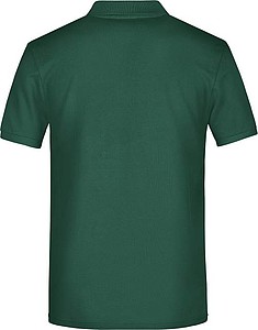 Mens Piqué Polo, dark green, XL