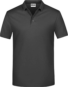 Mens Piqué Polo, dark grey, S