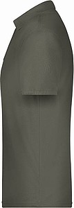 Mens Piqué Polo, dark grey, S