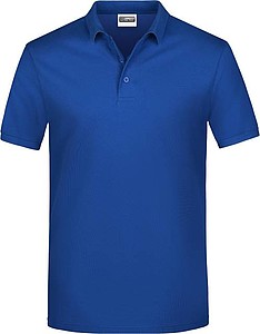 Mens Piqué Polo, dark royal, S