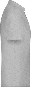 Mens Piqué Polo, grey heather, L