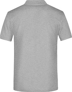 Mens Piqué Polo, grey heather, L