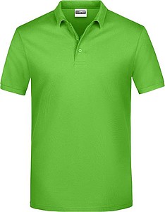 Mens Piqué Polo, lime green, S