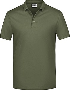 Mens Piqué Polo, olive, L