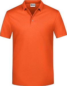 Mens Piqué Polo, orange, S