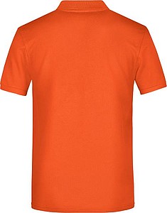 Mens Piqué Polo, orange, S
