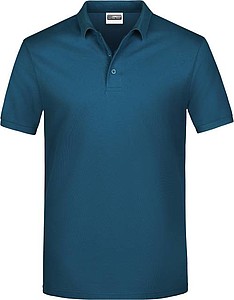 Mens Piqué Polo, petrol, S