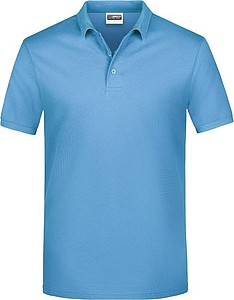 Mens Piqué Polo, sky blue, S