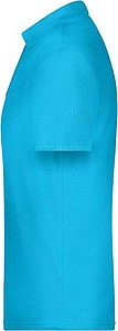 Mens Piqué Polo, turquoise, S