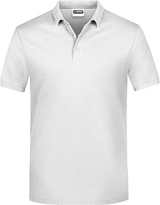 Mens Piqué Polo, white, XL
