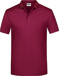Mens Piqué Polo, wine, S