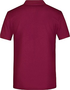 Mens Piqué Polo, wine, S