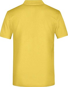 Mens Piqué Polo, yellow, S
