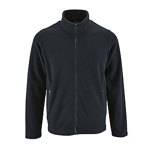 MENS PLAIN FLEECE JACKET NORMAN MEN, BLACK, 4XL