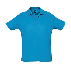 MENS POLO SHIRT SUMMER II, AQUA, M