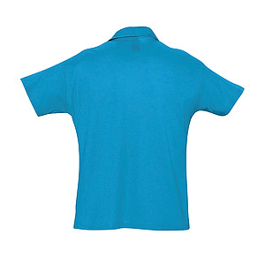 MENS POLO SHIRT SUMMER II, AQUA, M