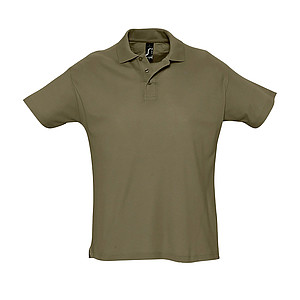 MENS POLO SHIRT SUMMER II, ARMY, XL