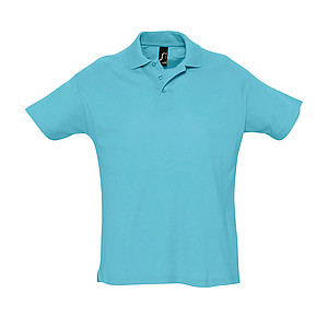 MENS POLO SHIRT SUMMER II, ATOLL BLUE, XL