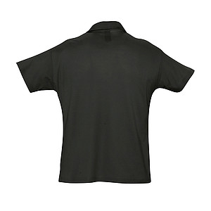 MENS POLO SHIRT SUMMER II, BLACK, M