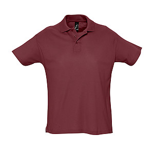 MENS POLO SHIRT SUMMER II, BURGUNDY, XL