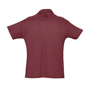 MENS POLO SHIRT SUMMER II, BURGUNDY, XL