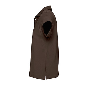 MENS POLO SHIRT SUMMER II, CHOCOLATE, L